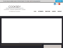 Tablet Screenshot of cookseylaw.com